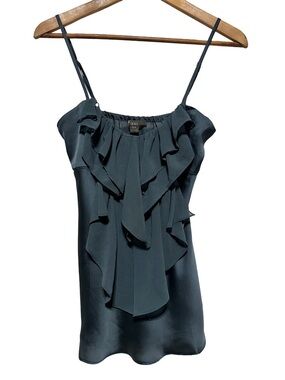 XXI Ruffle Cami Coquette Romantic Sheer Feminine Balletcore